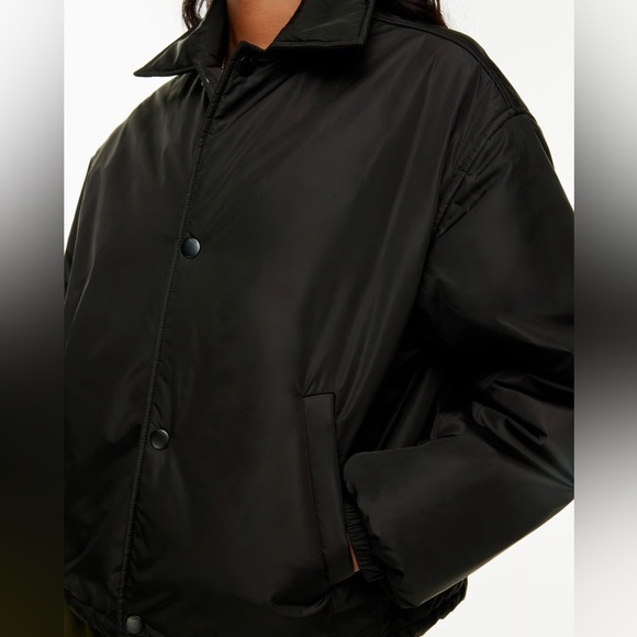 Aritzia Coaches Short Jacket in Black - Picture 3 of 4